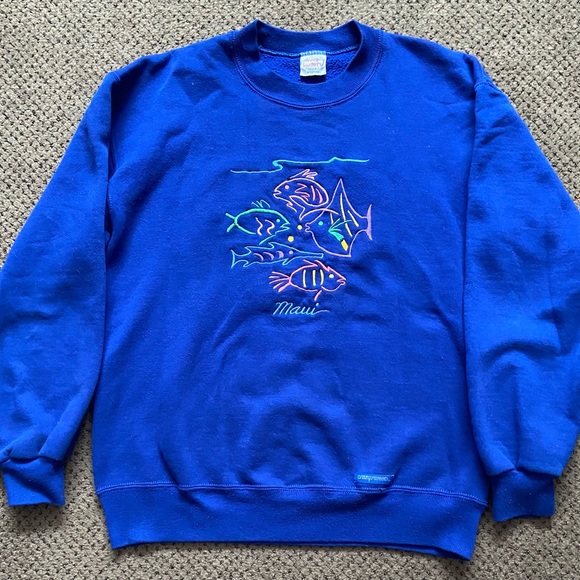 Maui Blue Crewneck - Picture 1 of 5